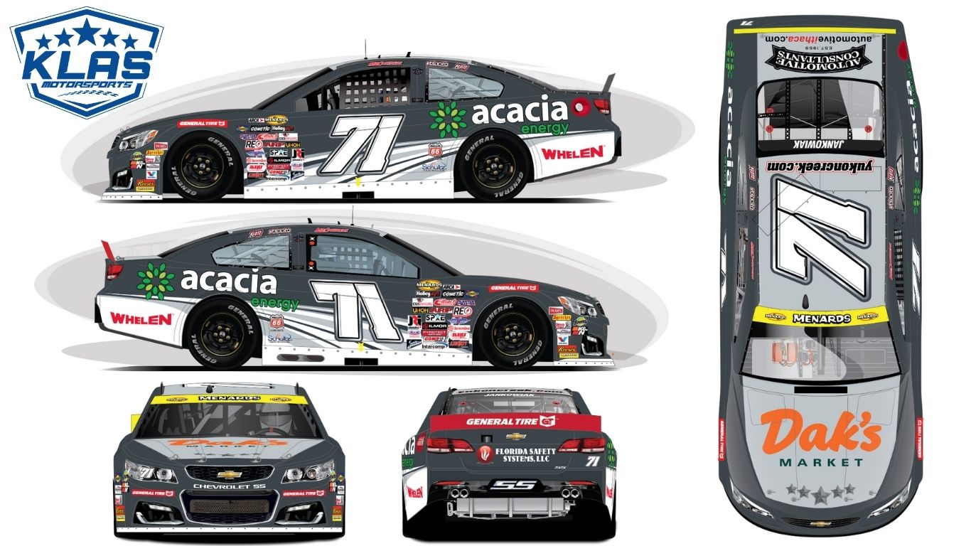 KLAS Motorsports Secures Identity with New Number ARCA Menards Series Team Rolls a 71 with Jankowiak as They Rebrand and Expand