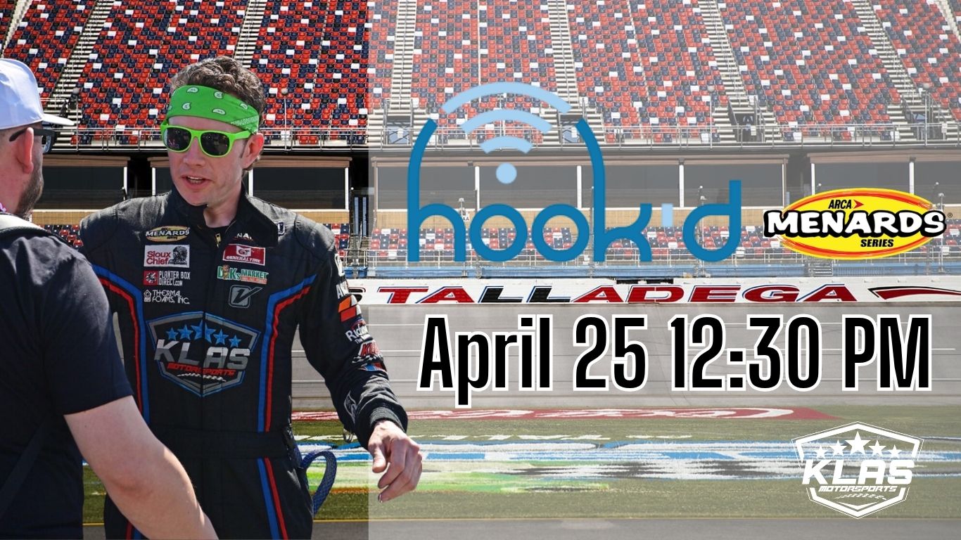 KLAS Motorsports and Andy J Are Ready for an Alabama Getaway – Hook’d Solutions Returns as Sponsor for the #71 KLAS Motorsports Entry at Talladega